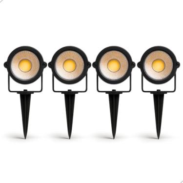 Imagem de Luminária Led Espeto de Jardim 5w Bivolt IP65 com Luz Quente 3000K para Iluminação Externa Profissional (4)