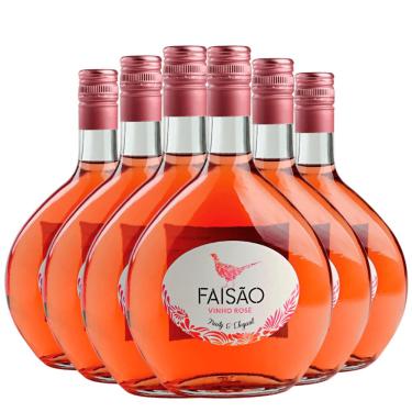 Imagem de Kit Caixa Fechada 6 Garrafas Vinho Faisão Rosé
