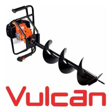 Imagem de Perfurador De Solo Vps520 Vulcan Trent Profissional a Gasolina 2t 2,5hp 52cc c/ Broca 80x20cm