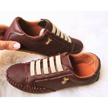 Imagem de Kit mocatenis feminino confort - HMA Shoes, Vermelho, Marsala, 40