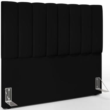 Imagem de Cabeceira Cama Box Casal 140 cm Dália W01 Facto Preto - Lyam Decor