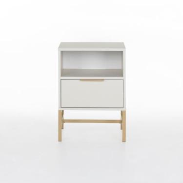 Imagem de Mesa de Cabeceira Square 1 Gaveta 1 Nicho 60 cm x 43 cm x 40 cm - Casa