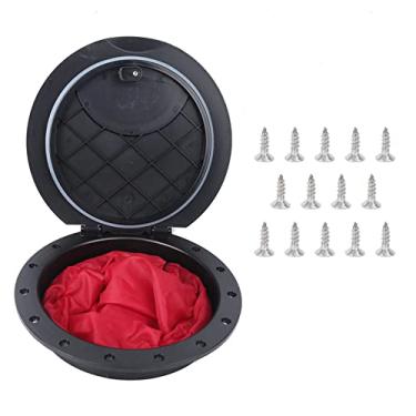 Imagem de Pilipane Kit de placa de deck de caiaque, 23 cm de diâmetro, capa de escotilha de plástico ABS, bolsa de armazenamento de acessórios para barcos de pesca