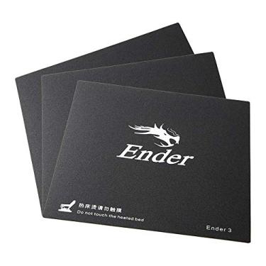 Imagem de Placa Ender 3 Pro Upgrades Ender 3 Pro Build, Ender 3D Printer Bed, 3D Printer Magnet Plate Ender 3, Ender 3 Bed Plate, Hot Bed Build Surface Plate Tape for Ender-3 Ender 3X CR-20, 235x235mm-3PCS