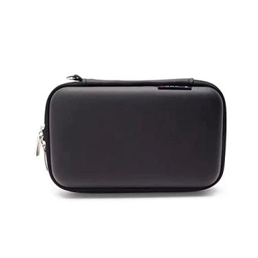 Imagem de Estojo protetor pequeno rígido, diabético, estojo de viagem, kit de suprimentos, bolsa organizadora para medidor de glicose/tiras de teste/dispositivo de lançamento/lancetas/sistema de monitoramento de glicose sanguínea/disco rígido, Preto, S