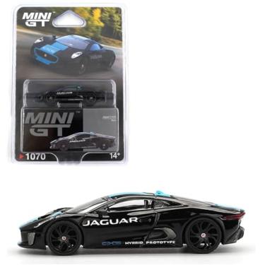 Imagem de Modelo de carro fundido compatível com Jaguar C-X75 preto 1:64 edição limitada por Mini GT MGT01070