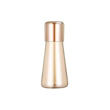 Imagem de Jarro Conjunto de bule vidro 850 ml, água quente e fria, jarra transparente com copo, chaleira cabeceira para casa(Brown)