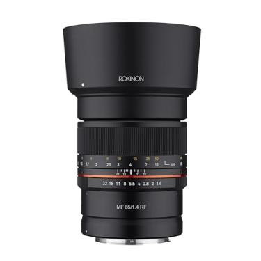 Imagem de ROKINON Lente teleobjetiva de alta velocidade selada com 85 mm F1.4 para câmeras Canon R Mirrorless