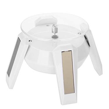 Imagem de YOUTHINK Suporte Giratório de Exibição de Joias, Mesa Giratória de 360 ​​graus, Display Led Brilhante, Rotação Ecológica (Branco)