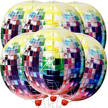 Imagem de KatchOn, Big Disco Ball Balloons - 22 Inch, Pack of 6 | Disco Balloons, 80s Party Decorations | NYE Decorations 2024, Disco Party Decorations, 70s Party Decorations | Happy New Year Decorations 2024