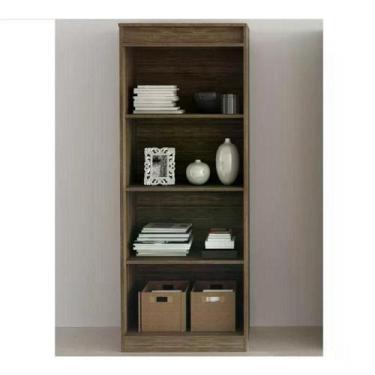 Imagem de Armario Estante Livreiro Para Escritório Me4150 Nogal Nogal - TECNO MO