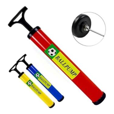 Imagem de Bomba De Ar Manual Com Bico Mangueira Encher Bola Basquete Futebol Volei Pneus De Bike Boias Infláveis