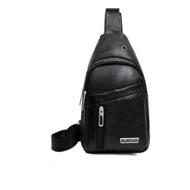 Imagem de Bolsa mensageiro masculina, bolsa transversal, bolsa tiracolo casual, bolsa de ombro moderna, bolsa de cintura, Multicolorido1, Large