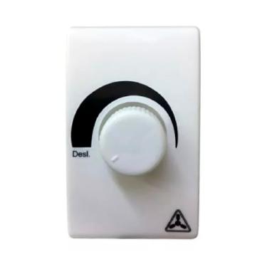 Imagem de Controle Rotativo de Velocidade Bivolt para Ventilador Oscilante Premium e Gold, 50/60cm, Branco, com Posição OFF Venti-Delta