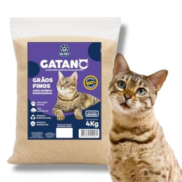 Imagem de Kit Areia Higiênica Biodegradável 100% Mandioca Para Gato 8 Kg - Gatano