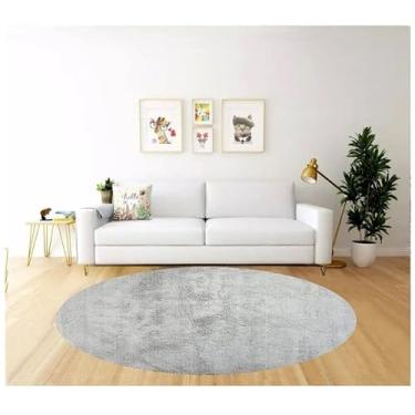 Imagem de Tapete Apolo Redondo Pelo Baixo 1m - Prata