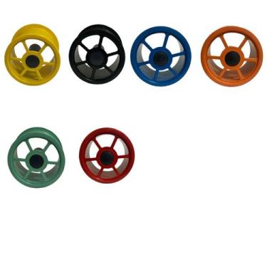 Imagem de Carretilha De Linha Para Pipa 15cm Colorida Plástico - ARV, Variadas