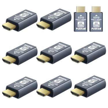 Imagem de Plugue fictício HDMI 2.1 4K 120Hz – Emulador de tela virtual de alta resolução para PC, fones de ouvido VR e adaptador de exibição fantasma sem cabeça EDID para mineração de criptomoedas (4K-120Hz-10P