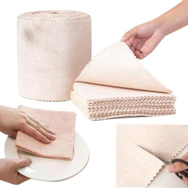 Imagem de AQUGOO 5 peças de pano de bucha de fibra vegetal espessa, pano de lavar louça multifuncional de 28 cm, menos propenso a manchas de óleo para pano de limpeza de cozinha