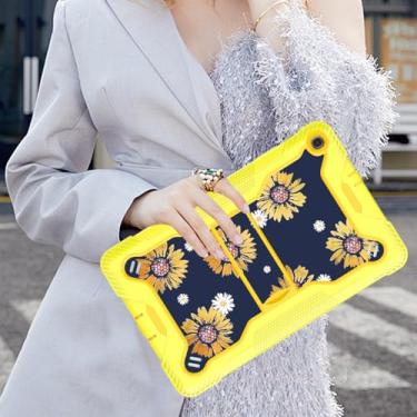 Imagem de Capa para Samsung Galaxy Tab A 10.1 2019, (SM-T510/SM-T515/SM-T517) com capa protetora de silicone macio resistente resistente para Galaxy Tab A 10,1 polegadas versão 2019, amarela