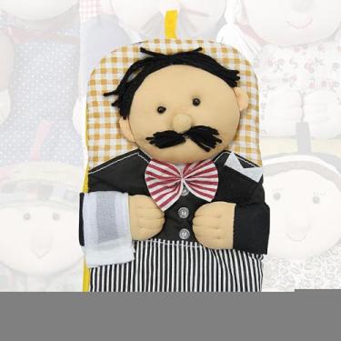 Imagem de Luva Térmica Para Cozinha Rafimex Com Estampa Decorativa De Algodão Para Alta Proteção Amarela