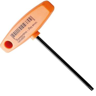 Imagem de Chave Cabo T Com Ponta Trafix T20 De 20x100mm - 44362120 - Tramontina Chave Cabo T Trafix T20x100 Tramontina