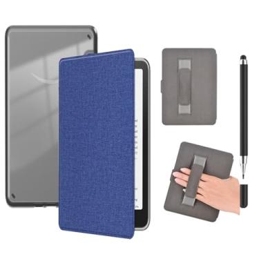 Imagem de Akacy Capa leve de TPU transparente e textura de tecido macio para Kindle Paperwhite de 7 polegadas (Geração 2024), com despertar/hibernar automático (7)