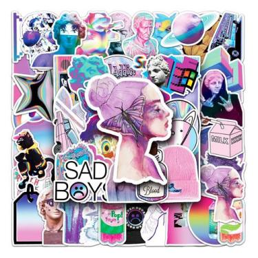 Imagem de Adesivos, escultura artística europeia, 50 peças, decalque de vinil à 