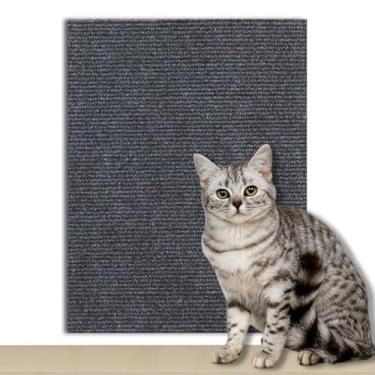 Imagem de Tapetes Arranhadores Adesivo: Sofá, Cama e Móveis Para Gato - Protetor Pet(CINZA ESCURO,50X180cm)