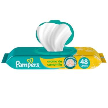 Imagem de Lenços Umedecidos Pampers Aroma De Camomila 48 Unidades