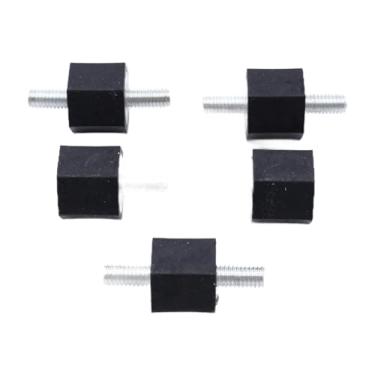 Imagem de KiBcsLic Conjunto de 5 peças para suporte da bomba de combustível, porcas de montagem da tampa do chassi do intercooler 191201256 e suporte tampa motor para