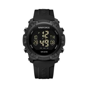Imagem de Relógio Digital Masculino NAVIFORCE À Prova d'Água 3ATM Com Display LC