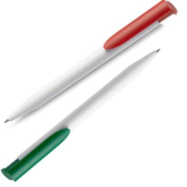 Imagem de Kit 2 Canetas Esferográficas Retráteis, Plástico, Escrita Azul, Cores Sortidas (- Kit 2 Verde e Vermelho)