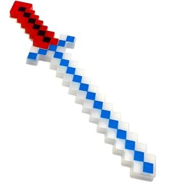 Imagem de Espada de Brinquedo Infantil com Som e Luz, Vermelho e Azul