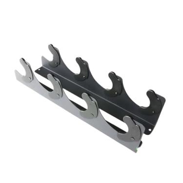Imagem de Dynwave Suporte de parede para barra de musculação, equipamento de ginástica, prático e conveniente, suporte para pendurar barras em casa ou na garagem.