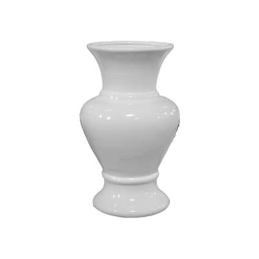 Imagem de Vaso Nobre de Cerâmica - Decoração Elegante para Festas, Aniversários e Arranjos Artificiais(Branco)