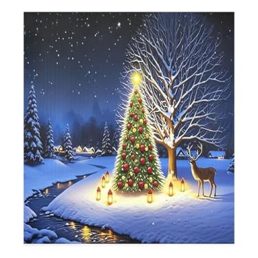 Imagem de SEHANY Capa magnética para lava-louças de árvore de Natal, adesivos magnéticos para decoração de Natal antiarranhões para painel de geladeira e lava-louças, decoração de Natal de cozinha doméstica 58