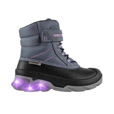 Imagem de Absolute Ryder Botas de inverno para crianças pequenas, aquecidas, isoladas, à prova d'água, Cinza, 13 Little Kid
