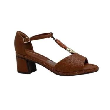 Imagem de Sandália Piccadilly Feminina 566078 Marrom-Feminino