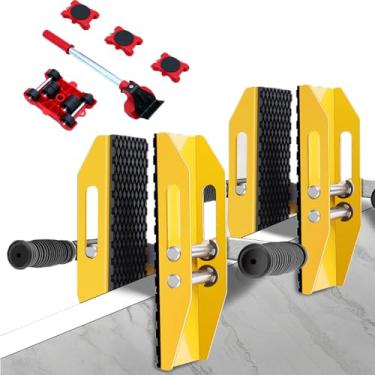 Imagem de Pacote com 2 grampos de transporte de pedra dupla,Capacidade de Carga de 300kg, Empunhadura Firme,Cabo Confortável,Fácil de Operar para Granito,Quartzo,Cerâmica