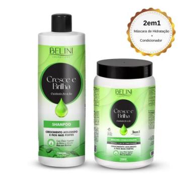 Imagem de Kit Profissional Belini Cresce Shampoo + Másc. Condicionante 1kg - Bel