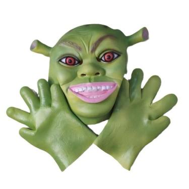 Imagem de Máscara Cosplay Shreks Halloween, Carnaval, Páscoa, látex 350g - yiwei