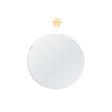 Imagem de Espelho Decorativo Aramado Twiza Branco 60cm Redondo