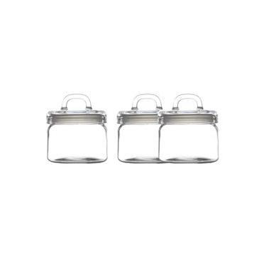 Imagem de 3 Potes com Tampa Redondo Vidro 750ml Maxwell & Williams