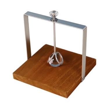 Imagem de YWJLQH Porta-guardanapos de madeira para mesa, porta-papel para coquetéis, dispensador de guardanapos de mesa para sala de jantar, de cozinha, Prata