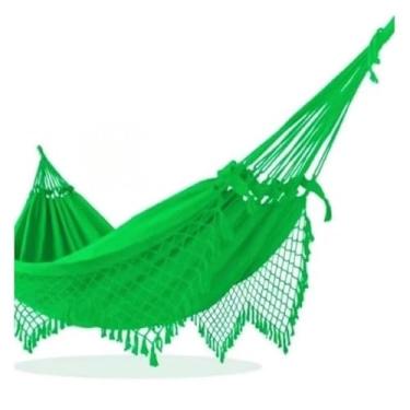 Imagem de Rede de descanso casal luxo decorativa diversas, Peça de Destaque para Interiores, Varandas Gourmet e Ambientes Exclusivos(Verde bandeira)