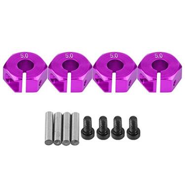 Imagem de Adaptador universal de cubo sextavado de 12 mm, acessório de atualização para carro esportivo RC escala 1/10, kit de carro off-road [azul, 6 mm] para entusiastas de RC (5,0 mm roxo)