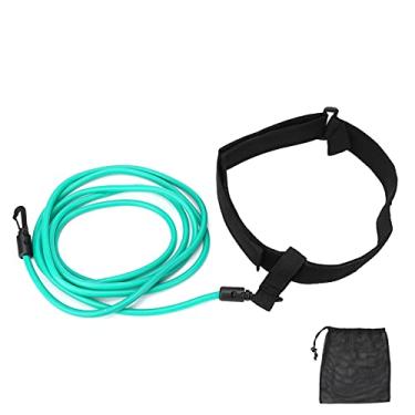 Imagem de Cryfokt Cintos de Resistência para Treinamento de Natação Elástico Inovador Aqua Bungee Leash para Treino Em Casa, Faixa Resistente para Entusiastas Natação para Saúde ABS Verde