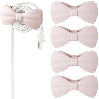 Imagem de Organizador de cabos para eletrodomésticos – Pacote com 2 novos suportes de cordão rosa 2025, enrolador de cabos adesivos para batedeira de cozinha, cafeteira, liquidificador, computador, equipamento