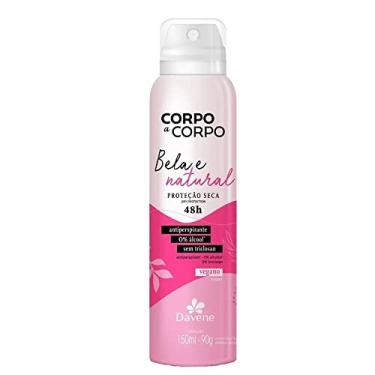 Imagem de Desodorante Antiperspirante Aerossol Corpo a Corpo Natural 150Ml - Davene, Corpo a Corpo